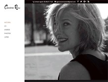 Tablet Screenshot of caroline-riou.com